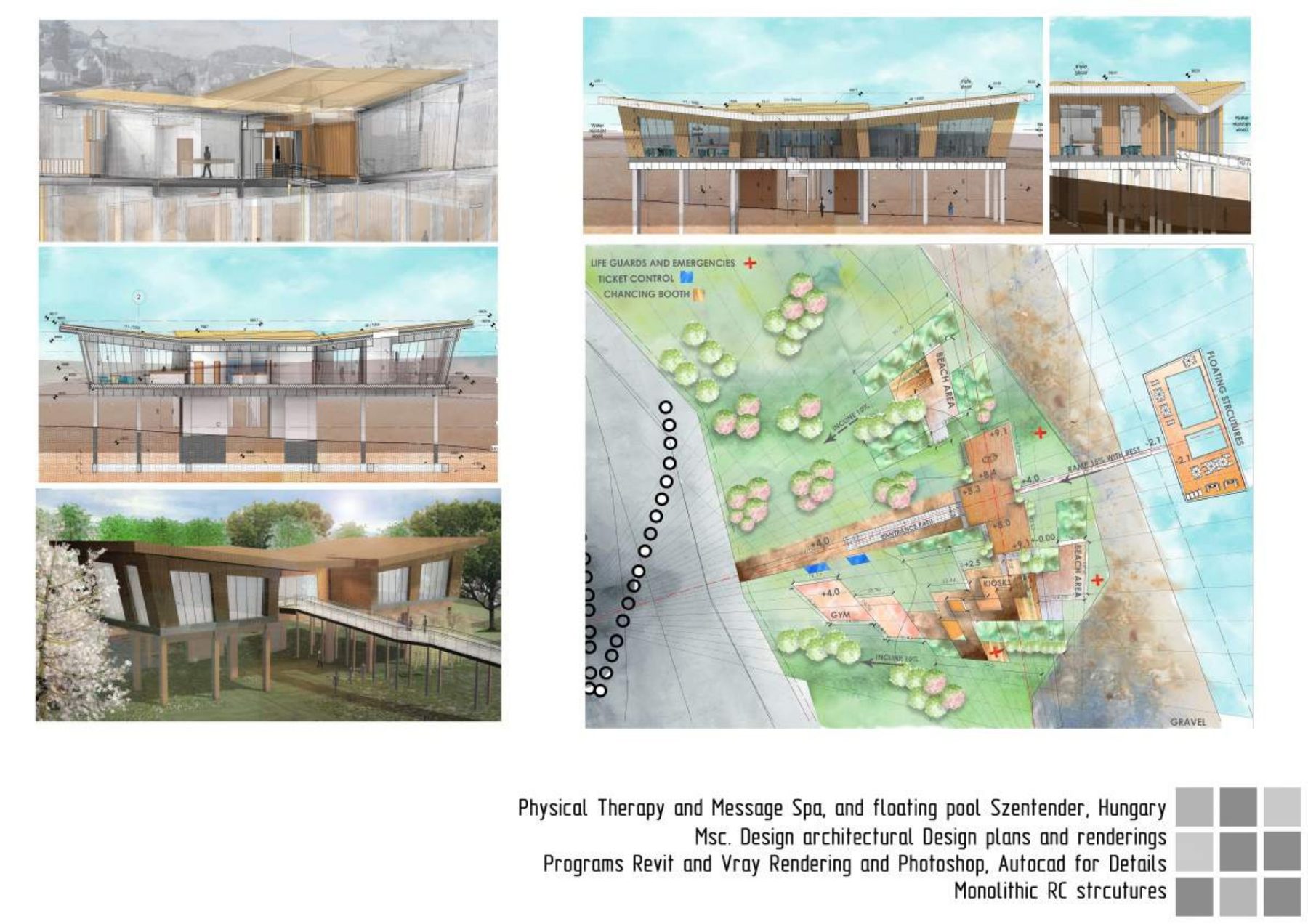 Physical Therapy Spa render, Szentendre
