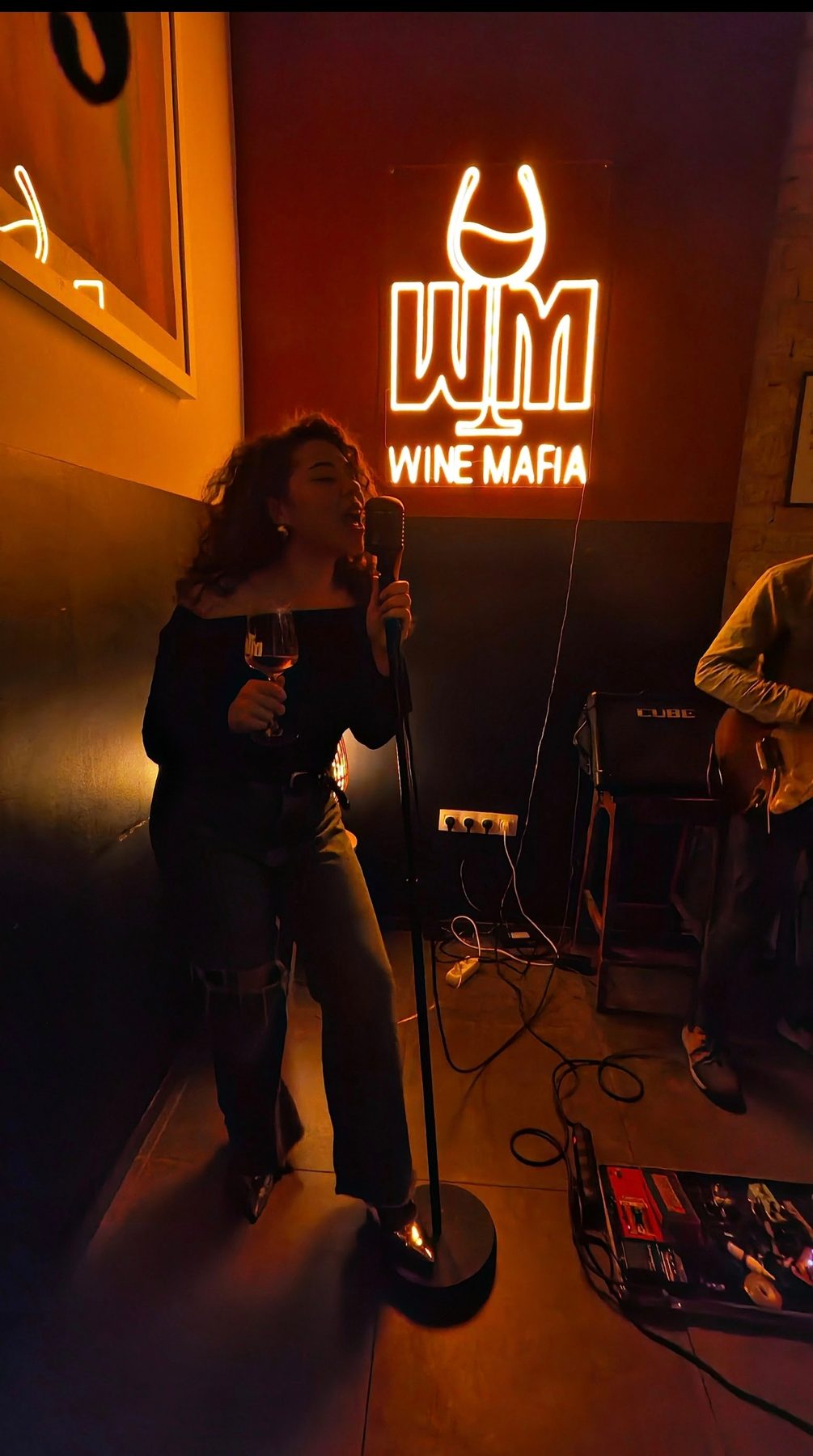 Live performance at Wine Mafia venue